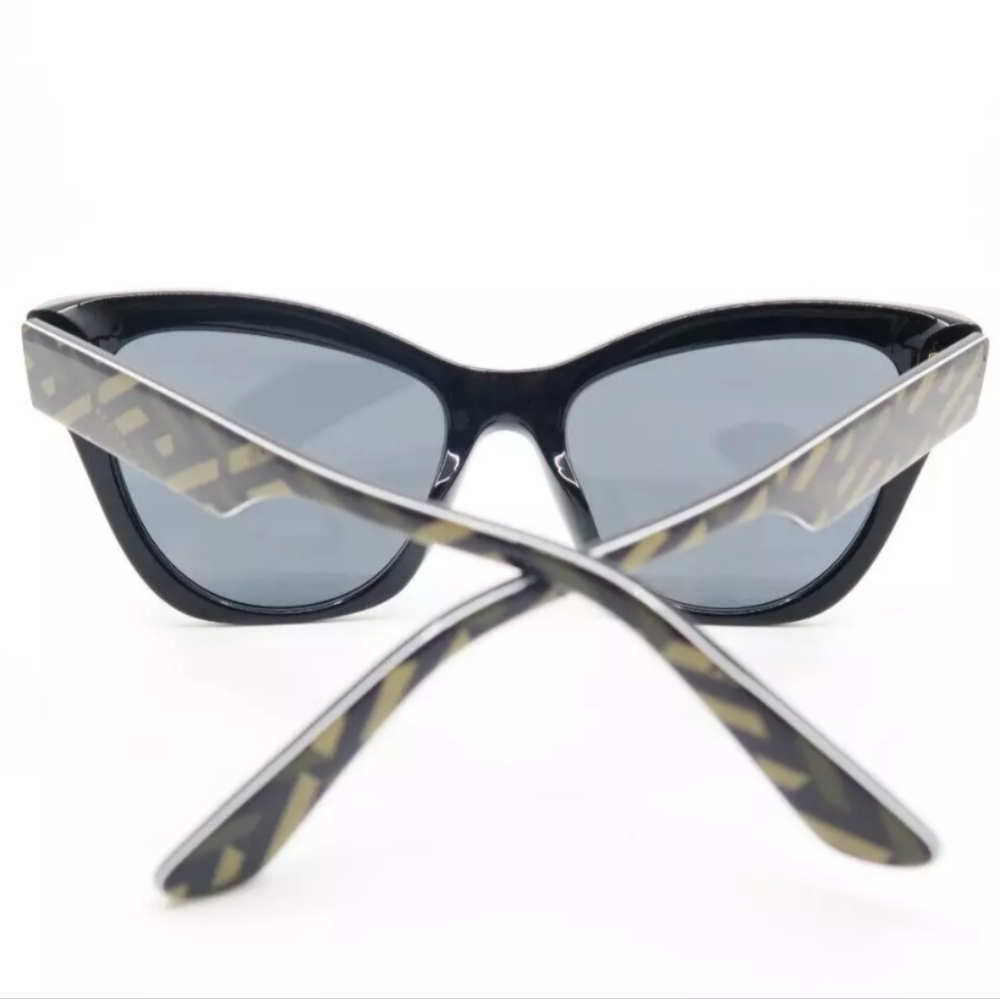 NEW VERSACE Sunglasses 4417U 5358/87 56mm Black-Dark Gray Logo Eyeglasses Unisex - Picture 3 of 16